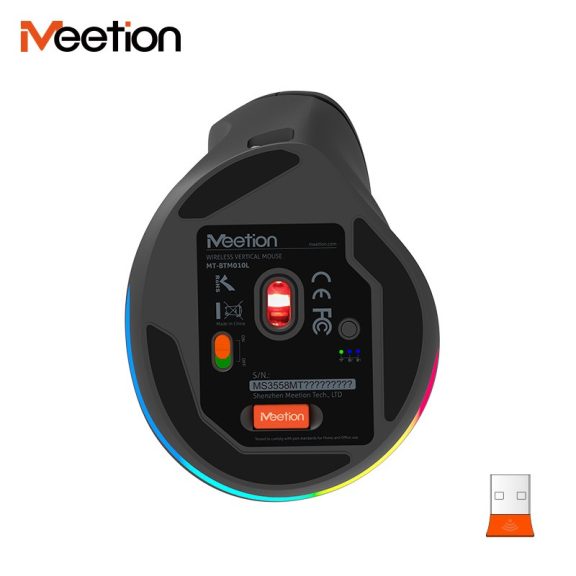 Meetion MT-BTM010L balkezes ergonómikus wireless egér Meetion MT-BTM010L balkezes ergonómikus wireless egér