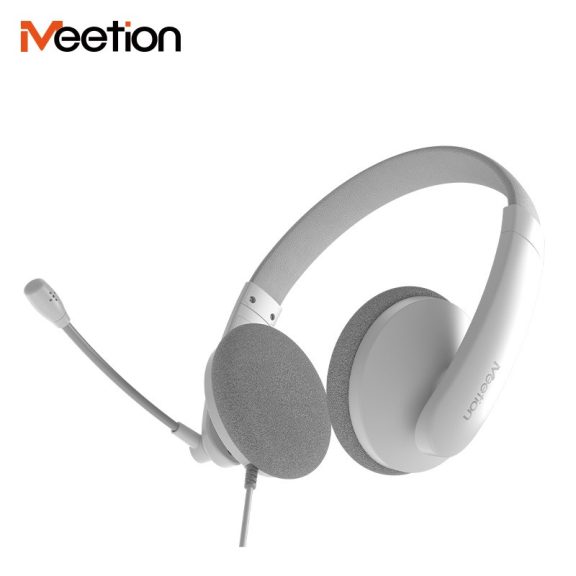 Meetion HP003 3,5 jack mikrofonos fejhallgató fehér
