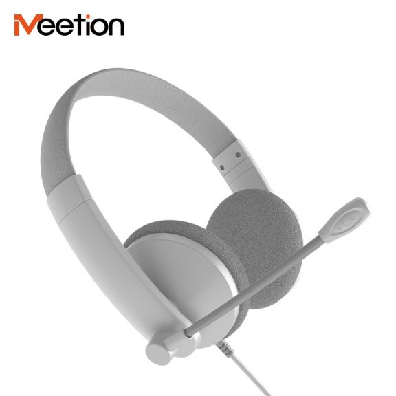 Meetion HP003 3,5 jack mikrofonos fejhallgató fehér