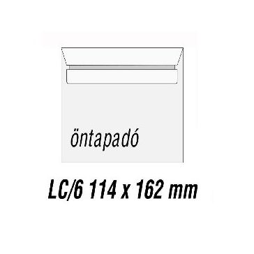 Boríték Lc6 öntapadó