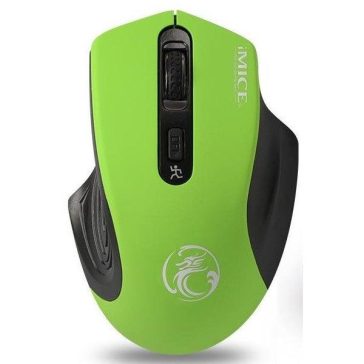  iMice  vezeték nélküli optikai egér, E-1800, 1600DPI, USB, zöld