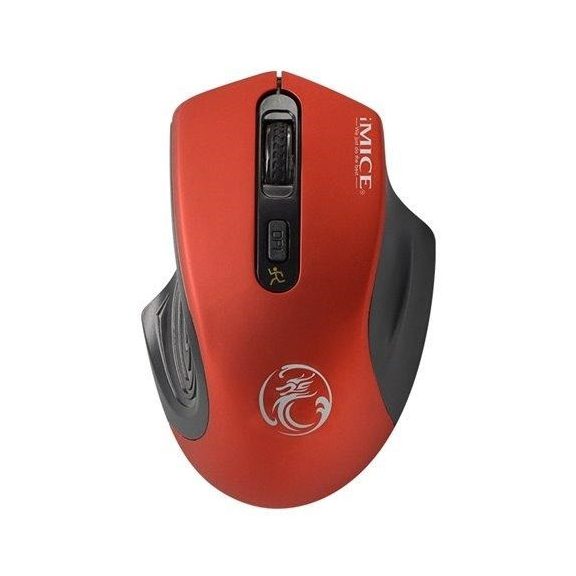 iMice vezeték nélküli optikai egér, E-1800, 1600DPI, USB, piros iMice vezeték nélküli optikai egér, E-1800, 1600DPI, USB, piros