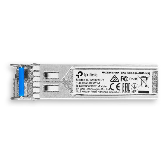 Tp-Link Omada 1000Base-BX WDM Bi-Directional SFP Module (TL-SM321B-2) Tp-Link Omada 1000Base-BX WDM Bi-Directional SFP Module (TL-SM321B-2)