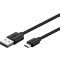 Goobay Micro USB - USB adat- és gyorstöltő kábel, 1m