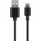 Goobay USB-C - USB-A adat és töltőkábel, 1m, fekete 45735