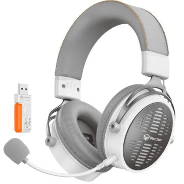   Meetion BTH013 Vezetékes+2,4G+Bluetooth gamer fejhallgató (fehér)