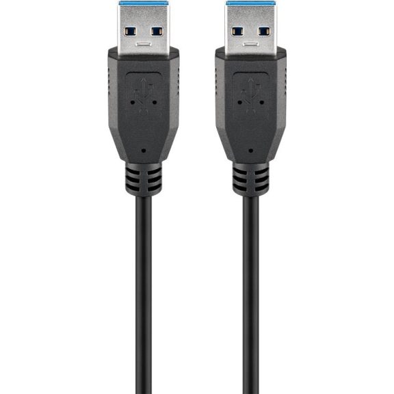 Goobay USB 3.0 (apa) - USB 3.0 (apa) kábel, 1,8 m, fekete Goobay USB 3.0 (apa) - USB 3.0 (apa) kábel, 1,8 m, fekete