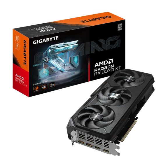 Vga kártya Gigabyte Radeon RX 9070 XT Gaming OC 16GB Vga kártya Gigabyte Radeon RX 9070 XT Gaming OC 16GB