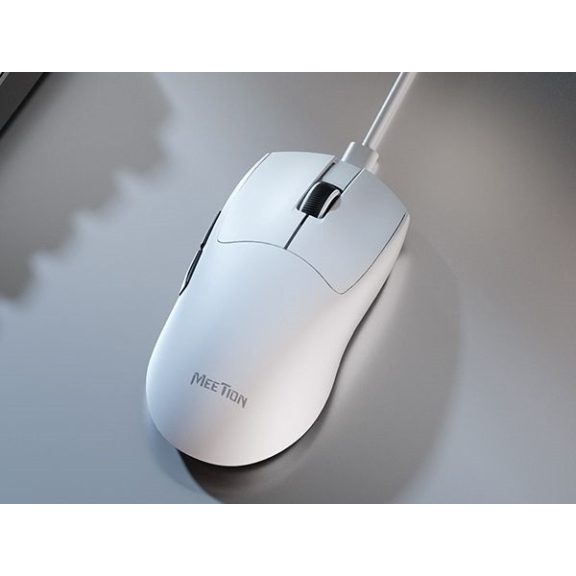 Meetion GW12 2,4G+Bluetooth+vezetékes gamer egér (fehér) Meetion GW12 2,4G+Bluetooth+vezetékes gamer egér (fehér)