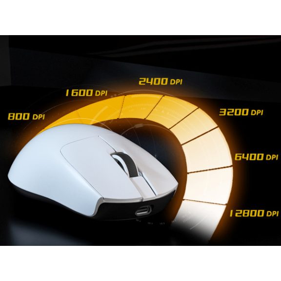 Meetion GW12 2,4G+Bluetooth+vezetékes gamer egér (fehér) Meetion GW12 2,4G+Bluetooth+vezetékes gamer egér (fehér)