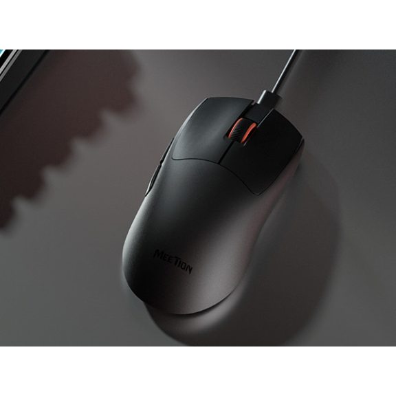 Meetion GW12 2,4G+Bluetooth+vezetékes gamer egér (fekete) Meetion GW12 2,4G+Bluetooth+vezetékes gamer egér (fekete)