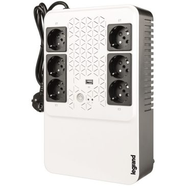   Szünetmentes elosztósor multimédiás Legrand 600VA - KEOR-M (4+2)x Schuko kimenet, USB, vonali interaktív