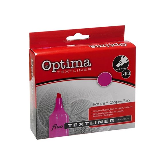Szövegkiemelő OPTIMA rózsaszín Szövegkiemelő OPTIMA rózsaszín
