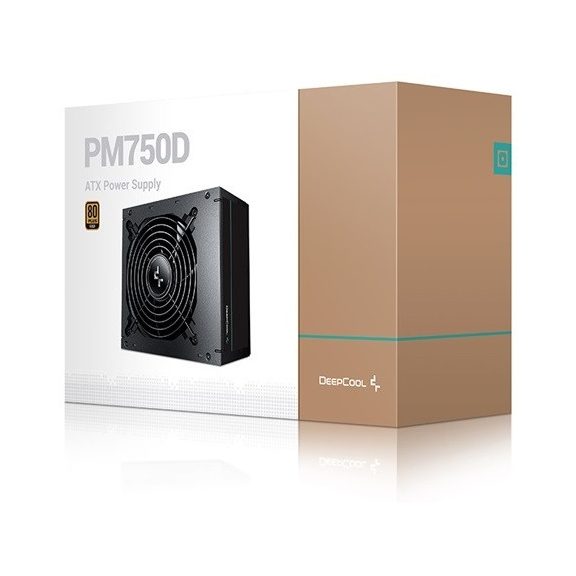 DeepCool PM750D 750W ATX tápegység 80 Plus Gold DeepCool PM750D 750W ATX tápegység 80 Plus Gold