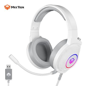 Meetion MT-HP012   7.1 gamer fejhallgató White