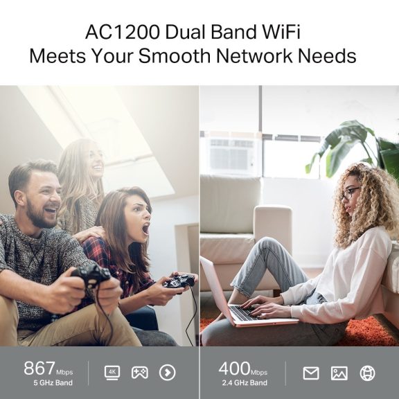Tp-Link Archer C64 router AC1200 Dual Band Gigabit WiFi 5 Tp-Link Archer C64 router AC1200 Dual Band Gigabit WiFi 5
