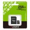 Memóriakártya Micro SDXC 256GB Kingston Canvas Select Plus Gen3 Class 10 UHS-1 A1 V10 + Adaprer