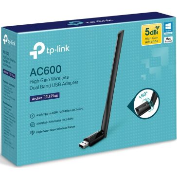   Tp-Link hálózati adapter USB Wless WiFi Archer T2U Plus AC-600 Dual Band