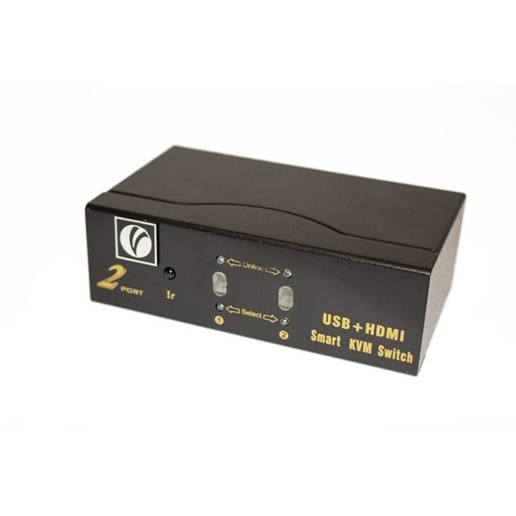 VCOM 2 portos HDMI KVM switch, fém ház (DD222) VCOM 2 portos HDMI KVM switch, fém ház (DD222)