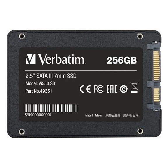 SSD Verbatim Vi550 256GB SATA3 SSD Verbatim Vi550 256GB SATA3