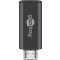 Goobay micro USB (apa) - USB-C (anya) OTG adapter, szürke