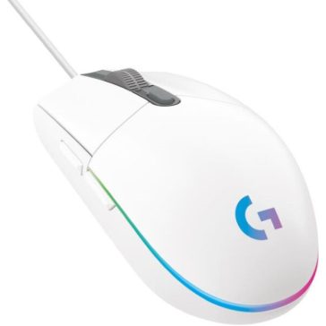 Logitech G203 Lightsync gamer egér USB fehér
