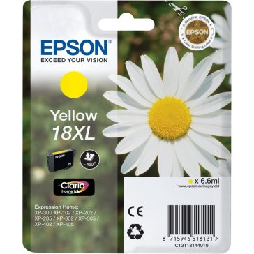   Epson tinta T181440  yellow (18 XL) (lejárt szavatosságú termék)