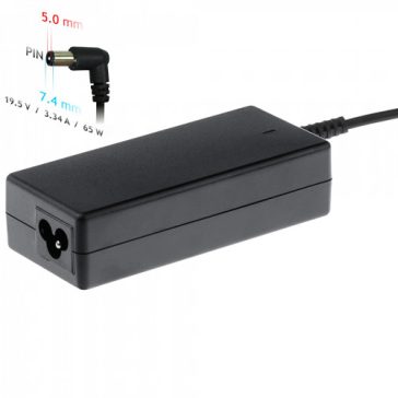   Notebook adapter Dell 19V/3.34A 65W 7.4.x5x0.6 mm ( AK-ND-05 )