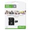 Memóriakártya Micro SDHC 32GB PNY Performance Plus Class 10 + Adapter