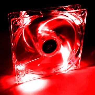 Hűtő ház ventillátor 120x120 led vörös ( AW-12A-BR )