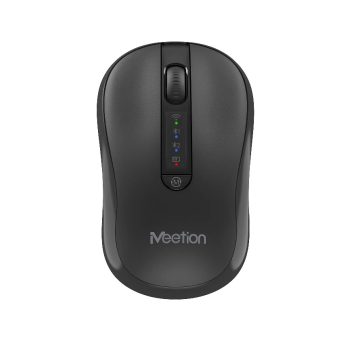   Meetion MT-BTM185 vezeték nélküli 2.4G és Bluetooth csendes egér fekete