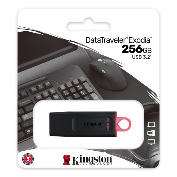 Pendrive 256GB Kingston DT Exodia USB 3.2 fekete-piros Pendrive 256GB Kingston DT Exodia USB 3.2 fekete-piros