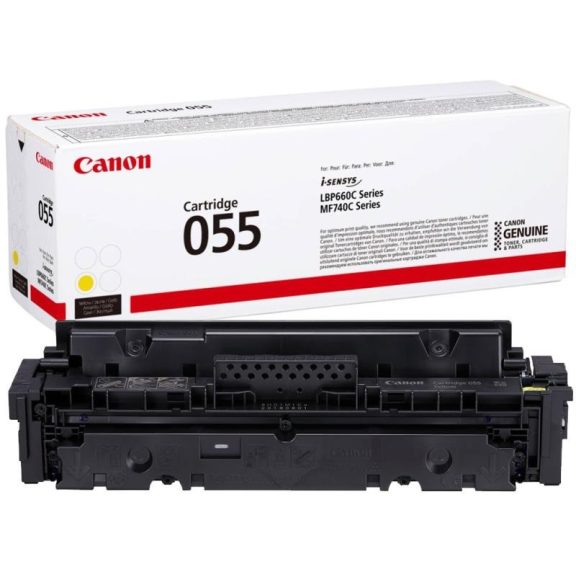 Canon toner CRG055Y yellow 2,1K Canon toner CRG055Y yellow 2,1K