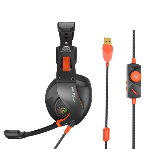 Meetion MT-HP099 Hifi 7.1gamer fejhallgató Black+Orange Meetion MT-HP099 Hifi 7.1gamer fejhallgató Black+Orange