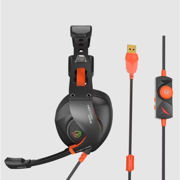 Meetion MT-HP099 Hifi 7.1gamer fejhallgató Black+Orange Meetion MT-HP099 Hifi 7.1gamer fejhallgató Black+Orange
