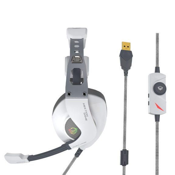 Meetion MT-HP099 Hifi 7.1gamer fejhallgató White+Gray Meetion MT-HP099 Hifi 7.1gamer fejhallgató White+Gray