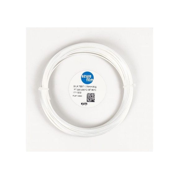 AzureFilm filament Silk white, 1,75 mm, 50 g AzureFilm filament Silk white, 1,75 mm, 50 g