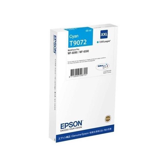 Epson tinta T9072 cyan 7k (lejárt szavatosságú termék) Epson tinta T9072 cyan 7k (lejárt szavatosságú termék)