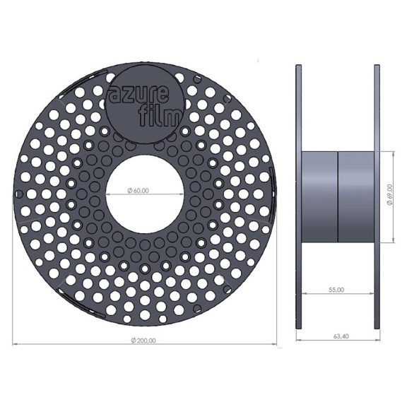 AzureFilm filament PLA pearl purple, 1,75 mm, 1 kg