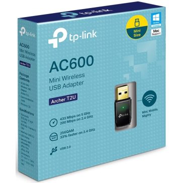   Tp-Link hálózati adapter USB Wless Archer T2U AC-600 Dual Band