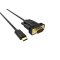 VCOM kábel átalakító USB Type-C apa - VGA apa (CU421C)