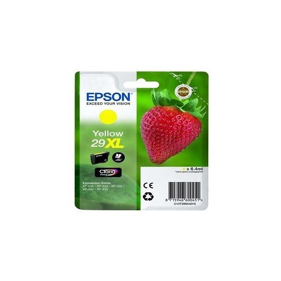 Epson tinta T2994 yellow (29XL) (lejárt szavatosságú) Epson tinta T2994 yellow (29XL) (lejárt szavatosságú)