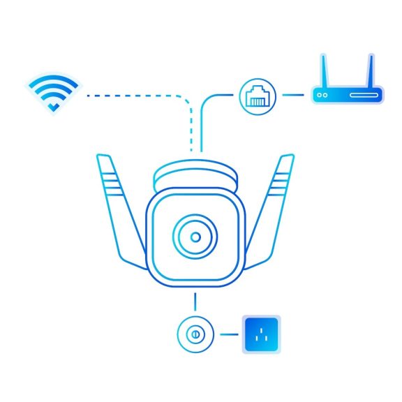 Tp-Link kültéri biztonsági Wi-Fi kamera Tapo C310