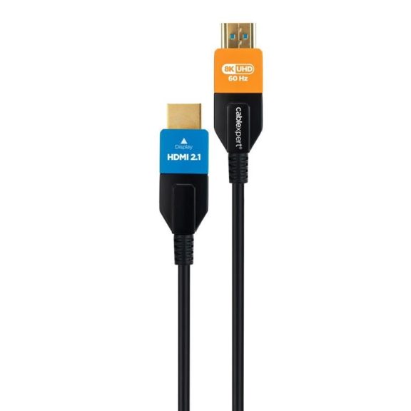 Gembird Aktív optikai (AOC) ultra nagy sebességű HDMI kábel Ethernettel "AOC sorozat", 10 m (CC-HDMI8K-AOC-10M) Gembird Aktív optikai (AOC) ultra nagy sebességű HDMI kábel Ethernettel "AOC sorozat", 10 m (CC-HDMI8K-AOC-10M)