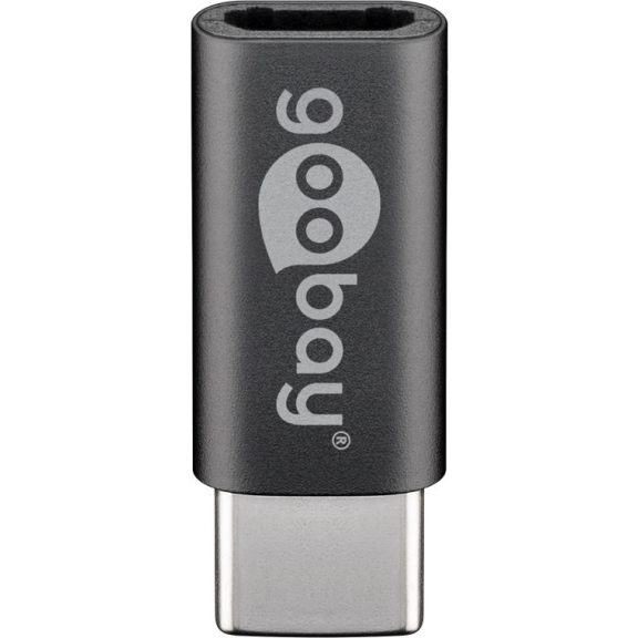 Goobay USB-C (apa) - Micro USB 2.0 (anya) OTG adapter, szürke Goobay USB-C (apa) - Micro USB 2.0 (anya) OTG adapter, szürke