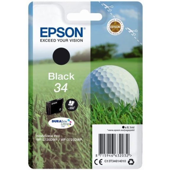 Epson tinta T3461 (34) black Epson tinta T3461 (34) black