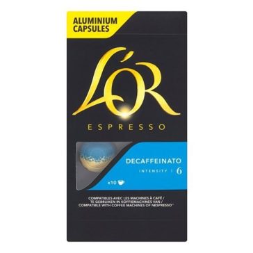   Kávékapszula L'OR Nespresso Espresso Decaffeinato koffeinmentes 10 kapszula/doboz