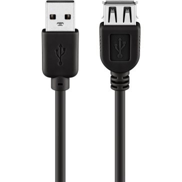 Goobay USB 2.0 hosszabbító kábel (AMAF), 5 m, szürke