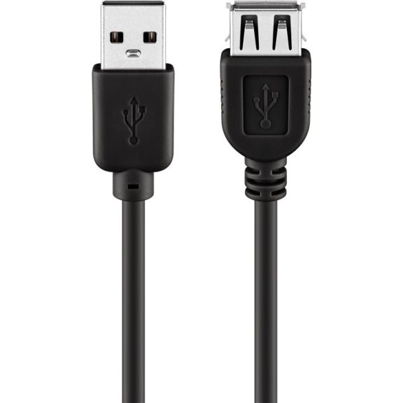 Goobay USB 2.0 hosszabbító kábel (AMAF), 5 m, szürke Goobay USB 2.0 hosszabbító kábel (AMAF), 5 m, szürke