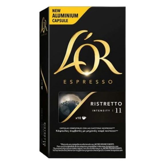 Kávékapszula L'OR Nespresso Ristretto 10 kapszula/doboz Kávékapszula L'OR Nespresso Ristretto 10 kapszula/doboz